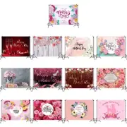 Flower Photography Backdrops Colorful Birthday Party Backdrop Photo Booth