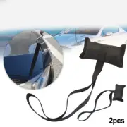 Vehicle Roof Top Surfboard Anchor Point Tie Down Straps with EVA Foam Set of 2