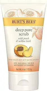 Burt's Bees Peach and Willow Bark Deep Pore Scrub, 110g