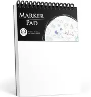 Sketchbook Marker Paper Pad, 90LB/150GSM Thick Sketch Book, 60 Sheets/120 Pag...