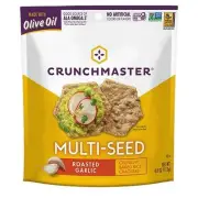 Seed Cracker Roasted Garlic 4 Oz(Case Of 12) By Crunchmaster