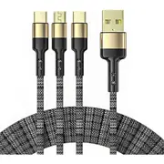 2M 40W Durable Braid One For Three Data Cables Fast Charging Data Cables
