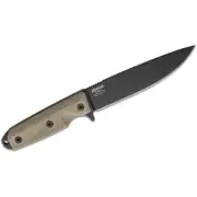 EKA Brand RTG1 Black fixed blade knife hunting micarta Handle 1095 carbon steel