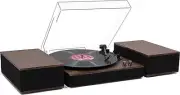 MPK Bluetooth Record Player,Turntable HiFi System With Bookshelf Speakers, Vinyl