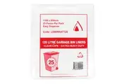 50 Pcs X 120L Clear Garbage Binliners Natural Ldpe Heavy Duty Bin Liners Bags