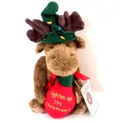 BOYDS LIGHTEN UP IT'S CHRISTMAS SPARKY MOOSE PLUSH AUTHENTIC FAST SHIP 100% FB