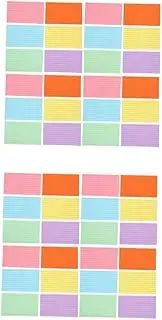 COHEALI 2sets Small Notepads Double-Sided Lined Index Cards with Memo Function Office Note Taking Compact Notebook 300pcs*2