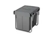 ELITE Domestique 40L Twin Slide Out Bottom Mounted Concealed Waste Bin (for 45cm cupboard) - includes Door Bracket