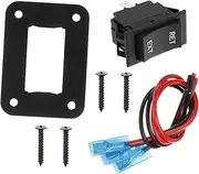 TOKIDNY 4-pin Rv Reversing Polarity Switch Momentary Rocker Switch 20a 12v for Marine Automotive Electronics
