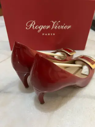 Roger Vivier 紅色 正紅 高跟鞋 belle de nuit 36.5號