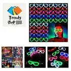 70 Packs LED Glasses 5 Neon Colors glow in the dark party supplies Favor for ...
