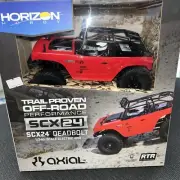Axial SCX24 Deadbolt 1/24th Scale Elec 4WD - RTR, Red
