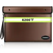 Upgraded Fireproof Document Bag Waterproof Fireproof Bag with Zipper,9 Layers...