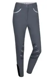 Harcour Jalisca High Rise Breeches,Grip System Knee - Dark Gray, Black, Beige