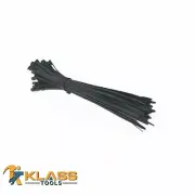 10" x 3 mm Heavy Duty Black Zip Ties, Cable Ties