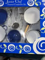 SCHYLLING JUNIOR CHEF ENAMEL COOKWARE 8 PIECE SET NEW IN BOX