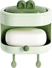 Scrubber for Body - Double-Sided Shower Brush | Cleansing Loofah with Soap Holder and Hook, Wash Scrubber for Skin Care Routine