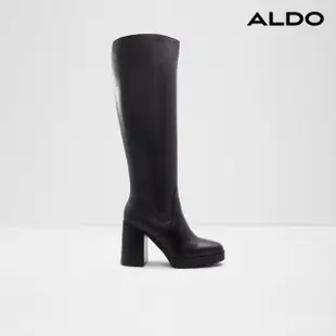 【ALDO】EQUINE-嚴選俐落極簡時尚長靴-女靴(黑色)