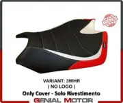 Seat saddle cover Barrie Special Ultragrip White-Red(WHR)T.I.APRILIA RSV4 09>20