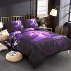Cover Queen Reversible Rose Printed Bedding Duvet Cover with Zipper Closure for