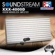 Soundstream XXX-4000D 4000W RMS Class-D Digital Monoblock High Power Amplifier