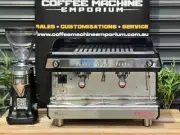ASTORIA TANYA R 2 GROUP COFFEE MACHINE & MAZZER SUPER JOLLY V PRO GRINDER BLACK