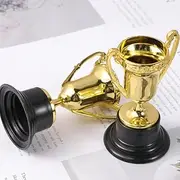 jojofuny 10pcs Gold Award Trophy Cups Mini Trophies Winning Prizes Awards Toy for Kids and Adults Competition School Games Party Favors Props