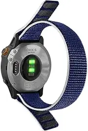 [ISOUDE] 22mm Loop Nylon Strap for Fenix 6/Fenix 5/Fenix 7 Ultralight Quick Drying Watch Strap for Garmin Fenix 6 Pro/Sapphire