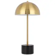 Domez Table Lamp Black Marble Antique Gold | Telbix Lighting