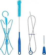 Hydration Bladder Cleaning Kit,Water Bladder Cleaning Brush Kit,Hydration Bladder Tube Brush Cleaning Kit,Hydration Water Bladder Cleaning Kit,4 in 1 Water Bladder Cleaner Brush for Water Reservoir