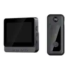 Plastic Material 4 3 Screen Wireless Video Doorbell Black Door Bell Intercom
