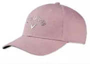Womens Callaway Liquid Metal Golf Hat Adjustable Strapback Mauve OSFM