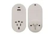 JACKSON Inbound Travel Adaptor with 1x USB-A and 1x USB-C (2.1A) Charging Ports.