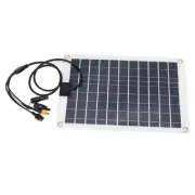 Solar Panel 16.5x10.6in Rich Connectors 50W Stable Transmission Solar
