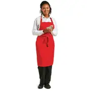 Le Chef Red Bib Apron