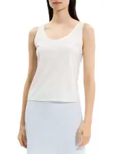 Theory Sweater Trim Double Scoop Tank