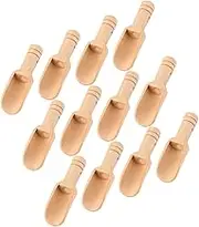 Toyvian 12pcs Mini Wooden Spoons for Spice Jars Compact Portable Salt Spoon for Sugar Bath Salts Tea Coffee Unique Handcrafted Kitchen Utensils for Space Saving Storage