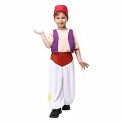 Fairy Tale Arabian Nights Prince Aladdin Cosplay Costume Outfits Storybook Characters Movie Cosplay for Boys' Kid's Halloween Carnival World Book Day Performan