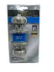 Defiant Hartford Collection Bed and Bath Doorknob Satin Nickel 883 624 New