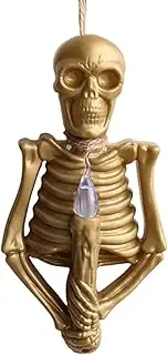 Skeleton Lights Halloween, Skeleton Decor Props, Lighted Glowing Skeleton Decorations Outdoor for Front Door