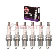 6 pcs NGK Ruthenium HX Spark Plugs for 2000 Volkswagen Golf 2.8L V6 - Engine sq