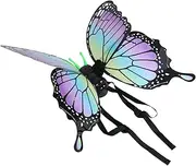 SOPOTUTU 1Set LED Electric Fairy Wings Flapping Butterfly Wings for Light Up Costume Accessory for Birthday Halloween Spring Celebrations and Cosplay Events