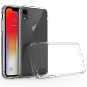 Apple iPhone XR Clear Phone Case Cover and Tempered Glass Screen Protector