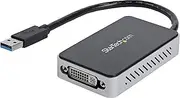 StarTech.com USB 3.0 to DVI External Video Card Multi-Monitor Graphics Adapter with Built in 1-Port USB Hub - 1920x1200 / 1080p