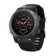 Replacement Silicone Watch Band Wrist Strap For Garmin Fenix 3 Hr / 5X Black Watch Bands