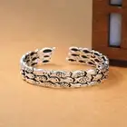 Fish Group Pattern Bracelet - Retro Cuff Bangle Silver Plated Bracelets Jewelry