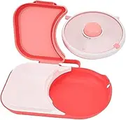 Qhvynpo Kids Lunch Box | Portable Lunchbox with 5 Compartments & Snack Spinner, Pink