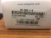 (30) SWAGELOK SS-600-1-6 STAINLESS STEEL fitting 3/8” New Lot of 30