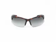 Tortoise Shell and Silver Semi Frameless Sport Cycling Sunglasses - Unisex