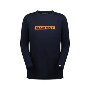 【Mammut 長毛象】QD Logo Print LS T-Shirt AF 快乾LOGO長袖T恤 海洋藍/火熱紅PRT2 男款 #1016-01030